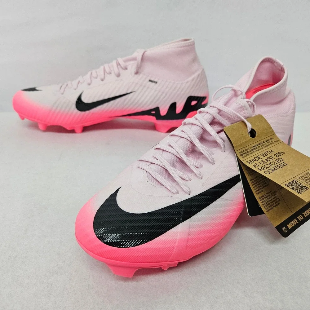 Nike Zoom Superfly 9 Academy FG/MG Soccer Cleat DJ5625-601 Pink‎ Men's Size 10.5